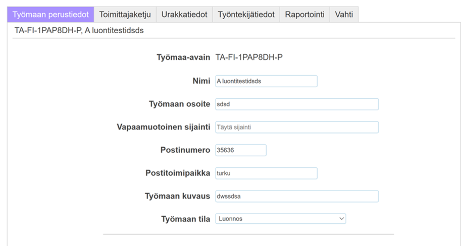 Vastuu Group-työmaan lisääminen ja käyttöoikeudet 4 image 23
